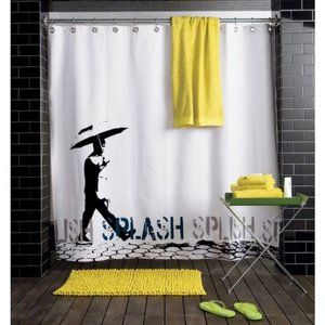 CB2 Splish Splash Shower Curtain